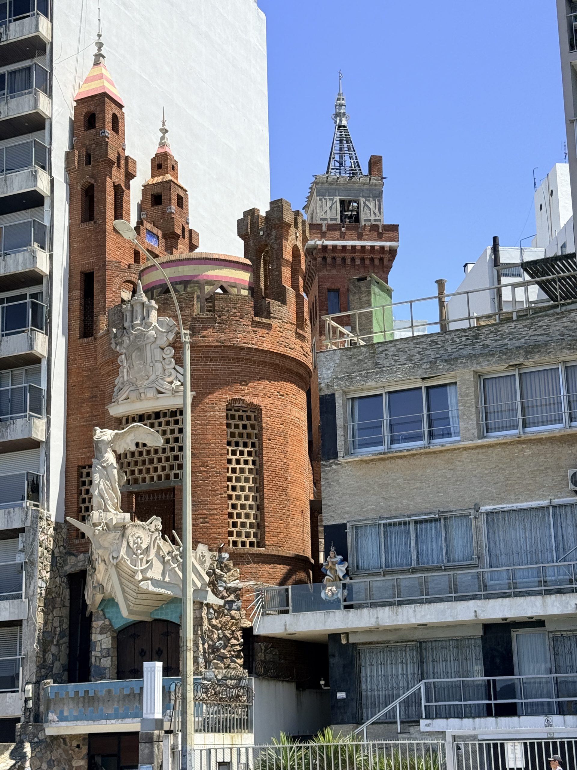 Not where I expected to see the Winged Victory of Samothrace again.